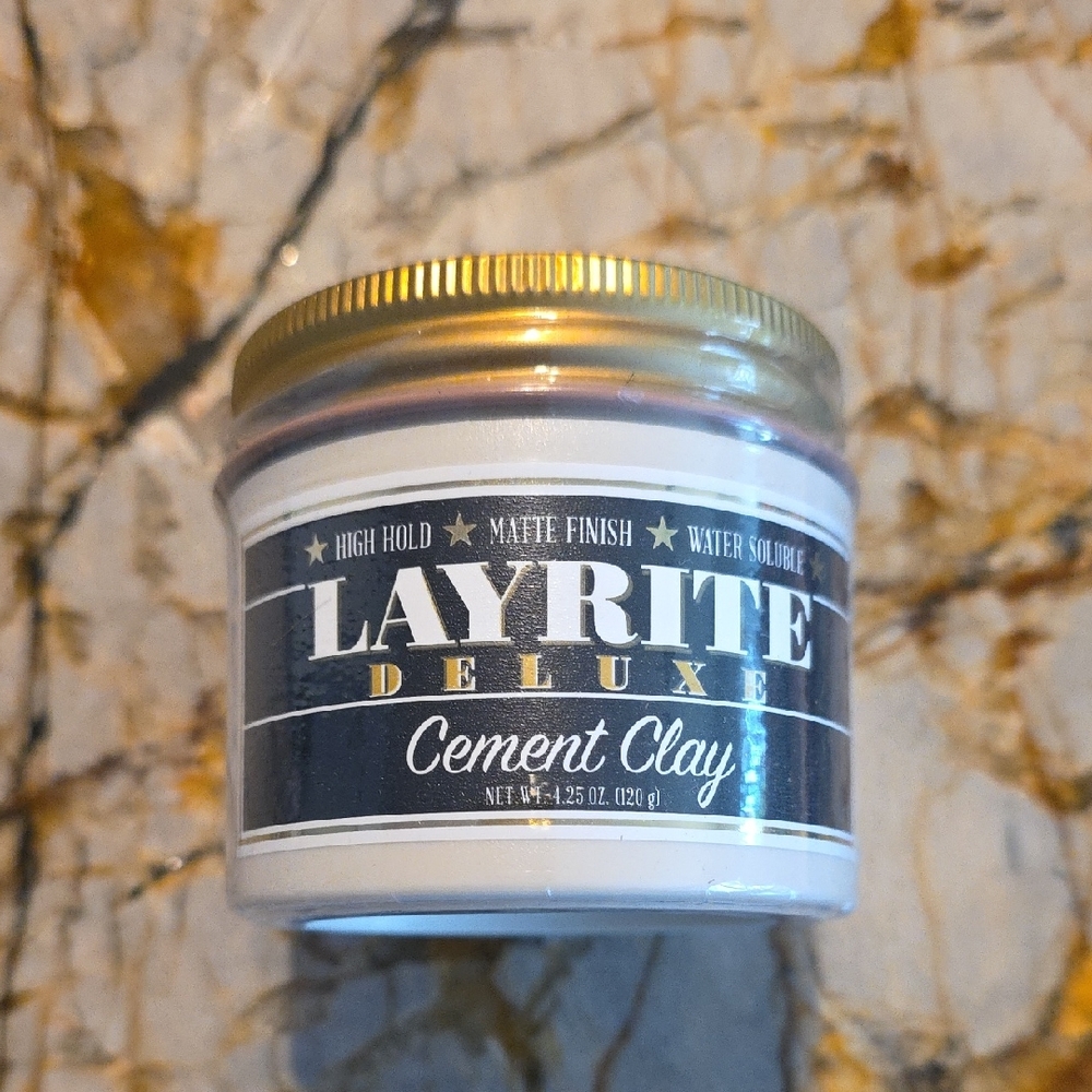 Layrite Deluxe Cement Clay - High Hold Hair Styling Product